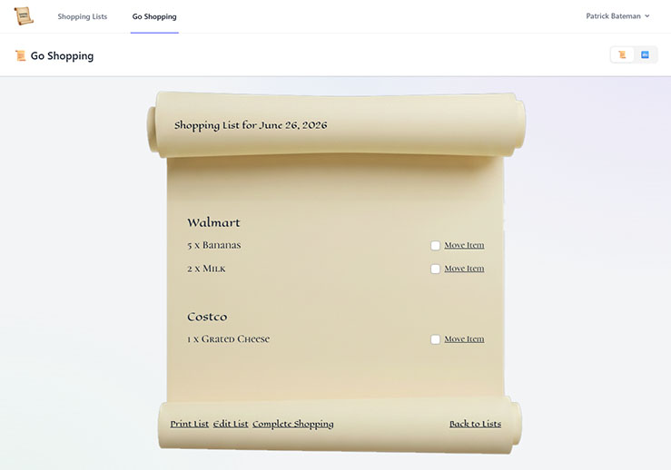 Shopping Scrolls - Slide 1